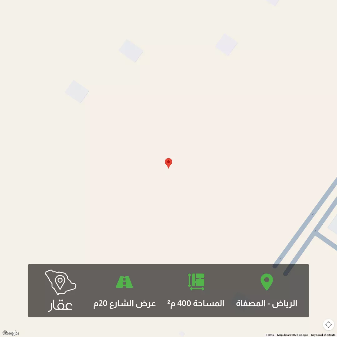 أرض للبيع في شارع احمد الخزرجي, حي المصفاة, مدينة الرياض, منطقة الرياض 1 صورة