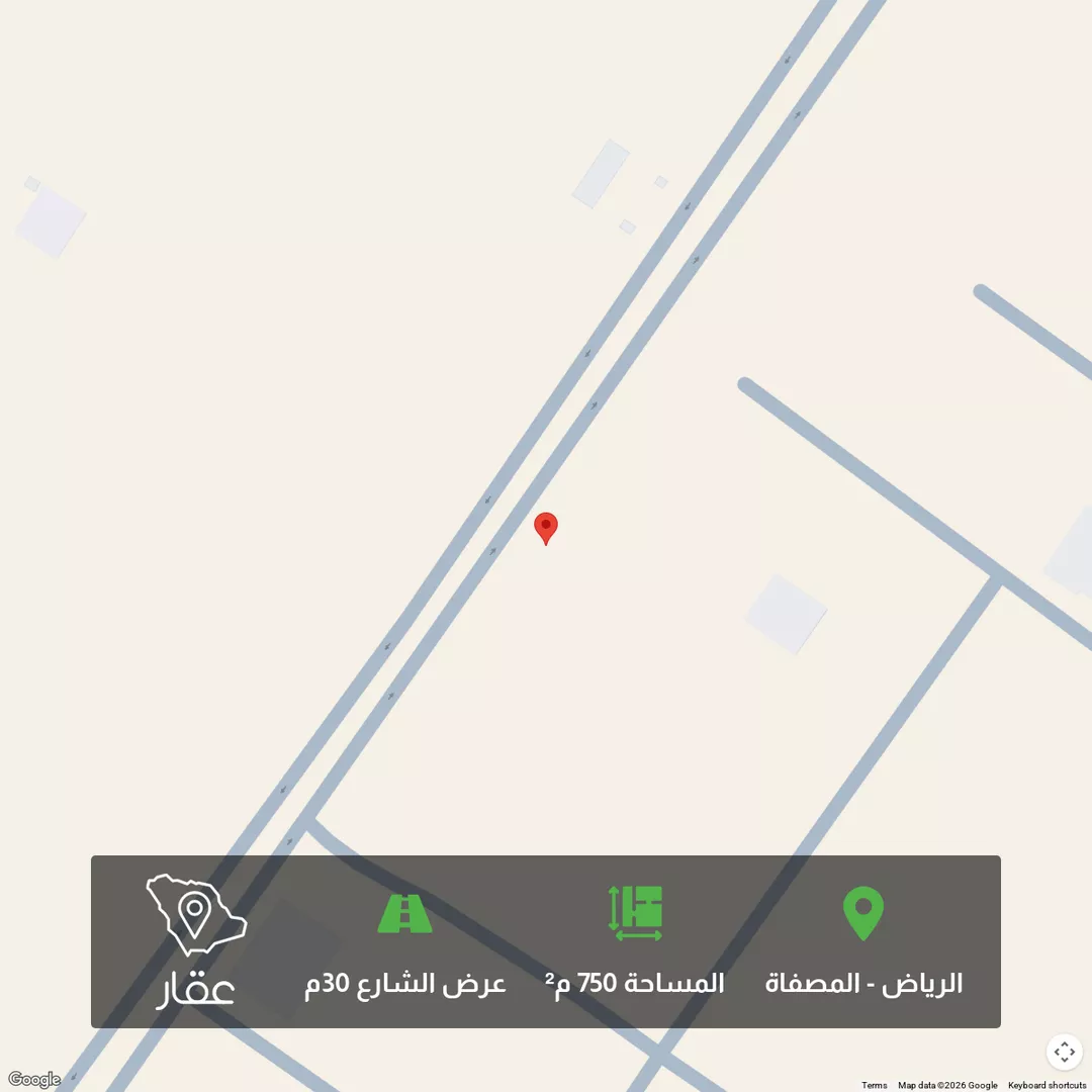 أرض للبيع في شارع حائط الماء, حي المصفاة, مدينة الرياض, منطقة الرياض 1 صورة