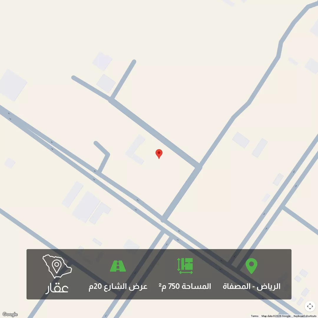 أرض للبيع في شارع القاع القديم, حي المصفاة, مدينة الرياض, منطقة الرياض 1 صورة