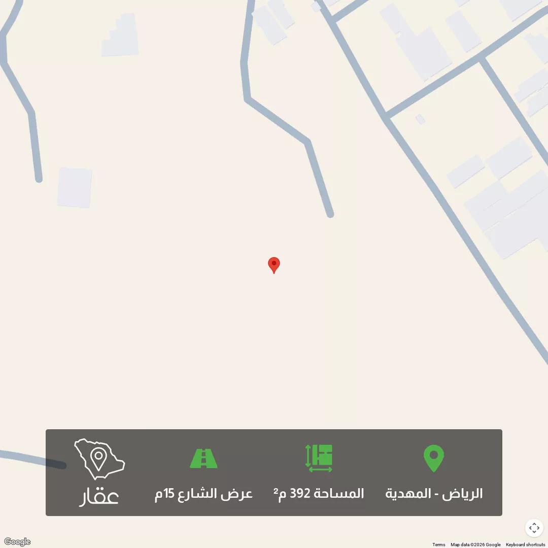 أرض للبيع في شارع احمد, حي المهدية, مدينة الرياض, منطقة الرياض 1 صورة