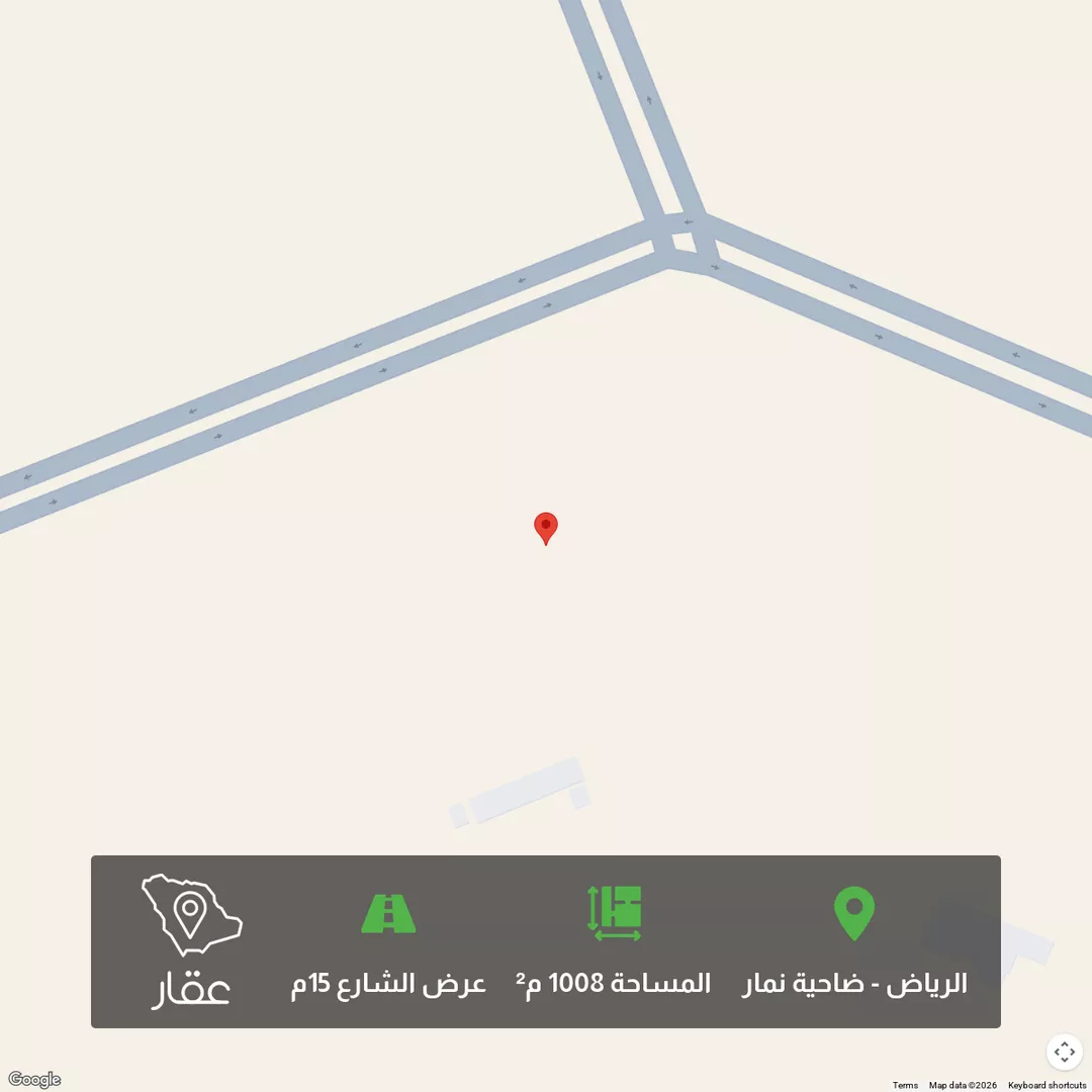 أرض للبيع في شارع بدر, حي ضاحية نمار, مدينة الرياض, منطقة الرياض 1 صورة