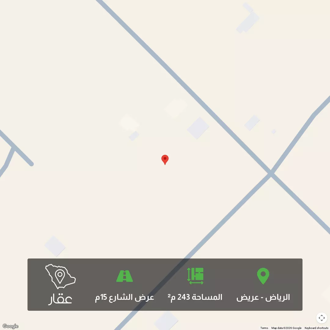 أرض للبيع في حي عريض, مدينة الرياض, منطقة الرياض 1 صورة