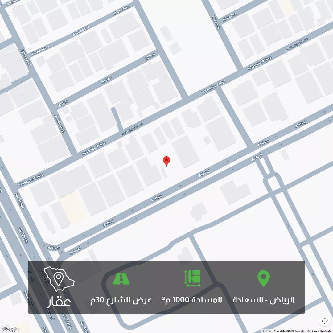 أرض للبيع في شارع البقيع, حي السعادة, مدينة الرياض, منطقة الرياض 1 صورة