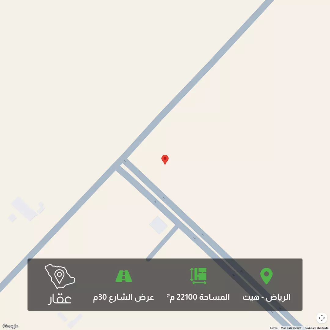 أرض للبيع في حي هيت, مدينة الرياض, منطقة الرياض 1 صورة