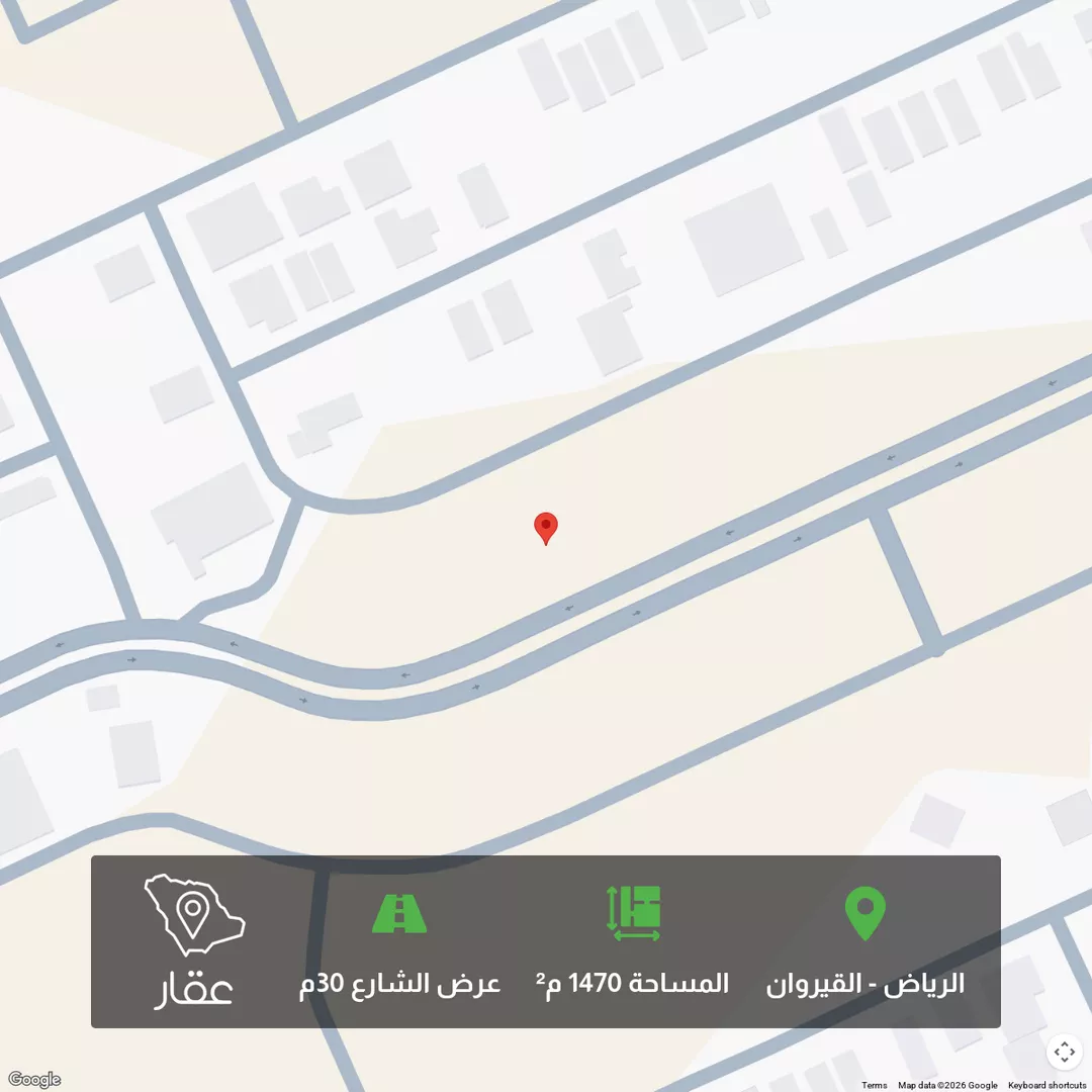 أرض للبيع في شارع عبدالرحمن بن عبدالقادر فقيه, حي القيروان, مدينة الرياض, منطقة الرياض 1 صورة
