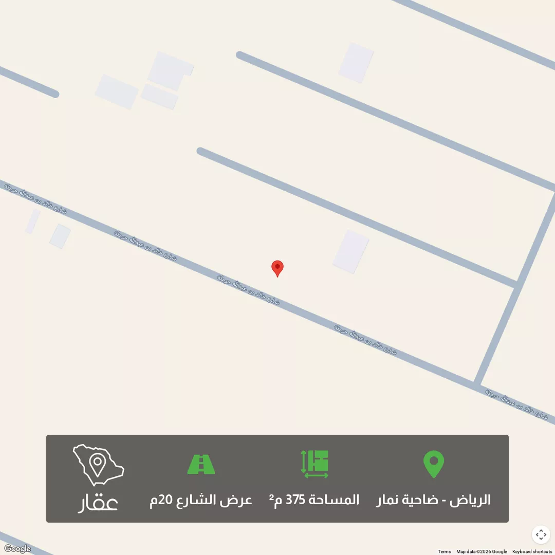 أرض للبيع في شارع شارع 20, حي ضاحية نمار, مدينة الرياض, منطقة الرياض 1 صورة