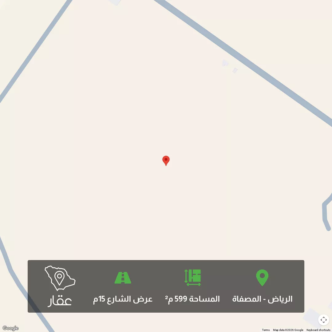 أرض للبيع في شارع الغزال, حي المصفاة, مدينة الرياض, منطقة الرياض 1 صورة