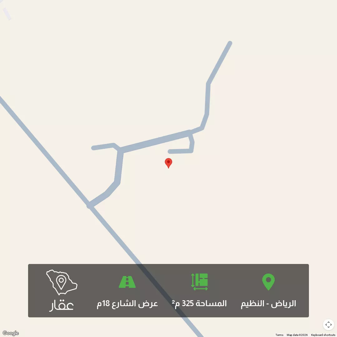 أرض للبيع في شارع النظيم, حي النظيم, مدينة الرياض, منطقة الرياض 1 صورة