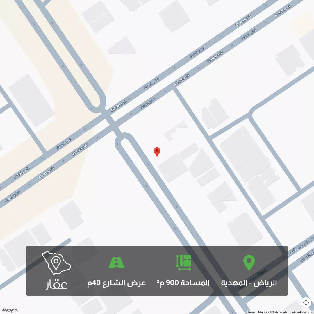 أرض للبيع في شارع تقى الدين التميمى, حي المهدية, مدينة الرياض, منطقة الرياض 1 صورة