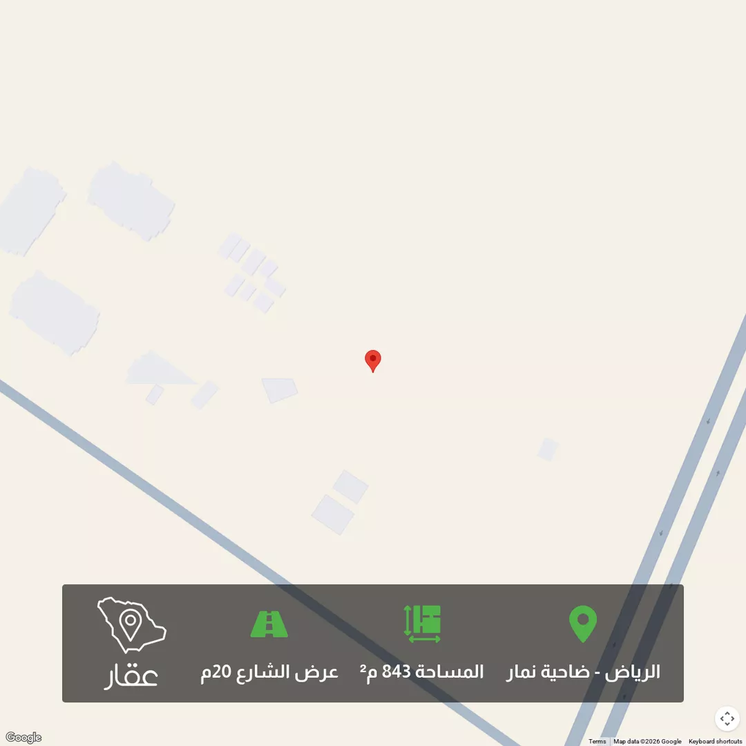 أرض للبيع في حي ضاحية نمار, مدينة الرياض, منطقة الرياض 1 صورة