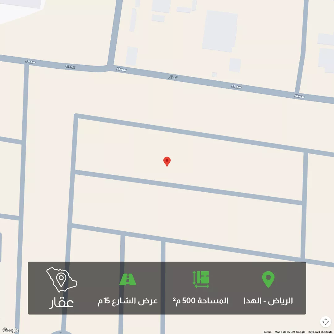 أرض للبيع في شارع المثمل ، حي الهدا ، الرياض ، منطقة الرياض 1 صورة