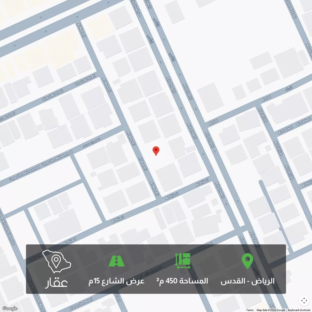 أرض للبيع في شارع المنافع ، حي القدس ، الرياض ، منطقة الرياض 1 صورة