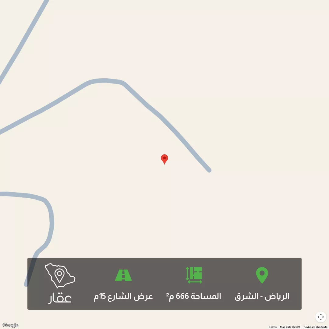 أرض للبيع في حي الشرق ، الرياض ، منطقة الرياض 1 صورة