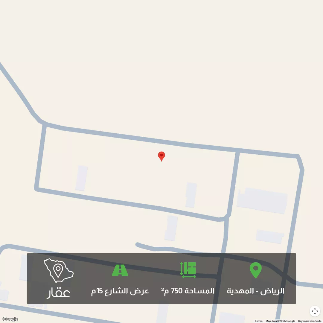 أرض للبيع في شارع احمد بن عبدالمنعم الدمنهوري, حي المهدية, مدينة الرياض, منطقة الرياض 1 صورة