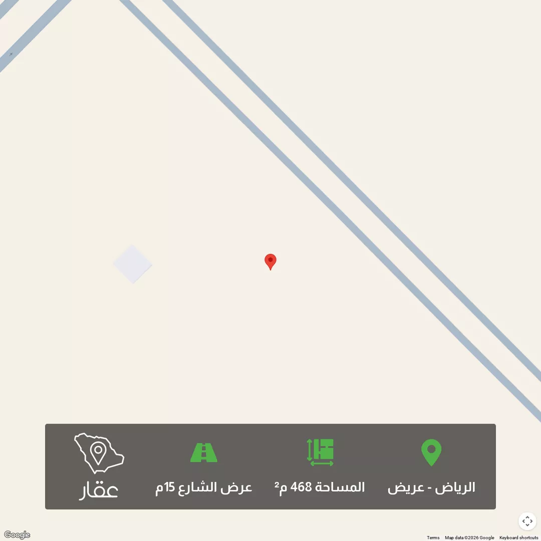 أرض للبيع في شارع ممر 117, حي عريض, مدينة الرياض, منطقة الرياض 1 صورة