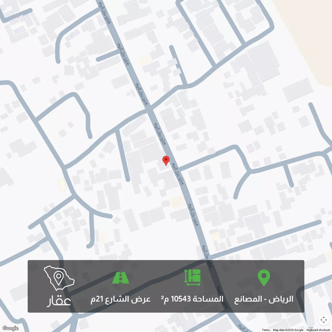 أرض للبيع في شارع الريث, حي المصانع, مدينة الرياض, منطقة الرياض 1 صورة