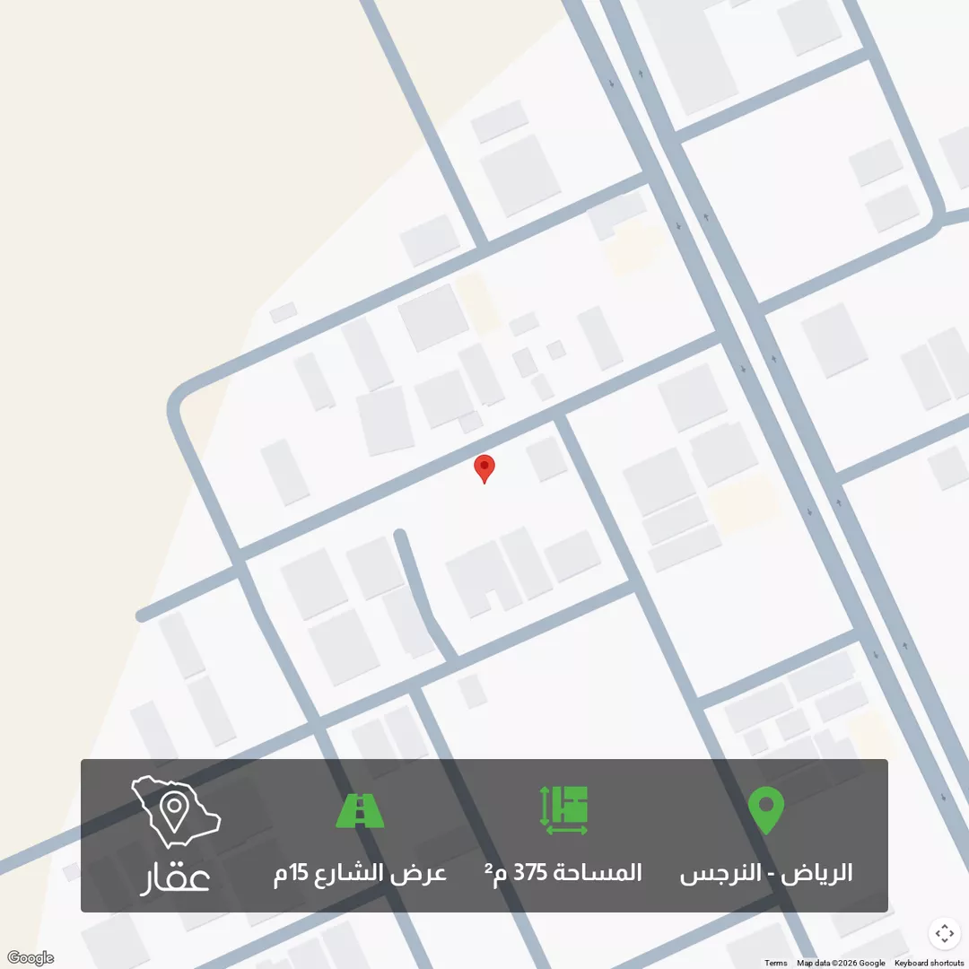 أرض للبيع في شارع محمد أبي الخير الفاسي, حي النرجس, مدينة الرياض, منطقة الرياض 1 صورة