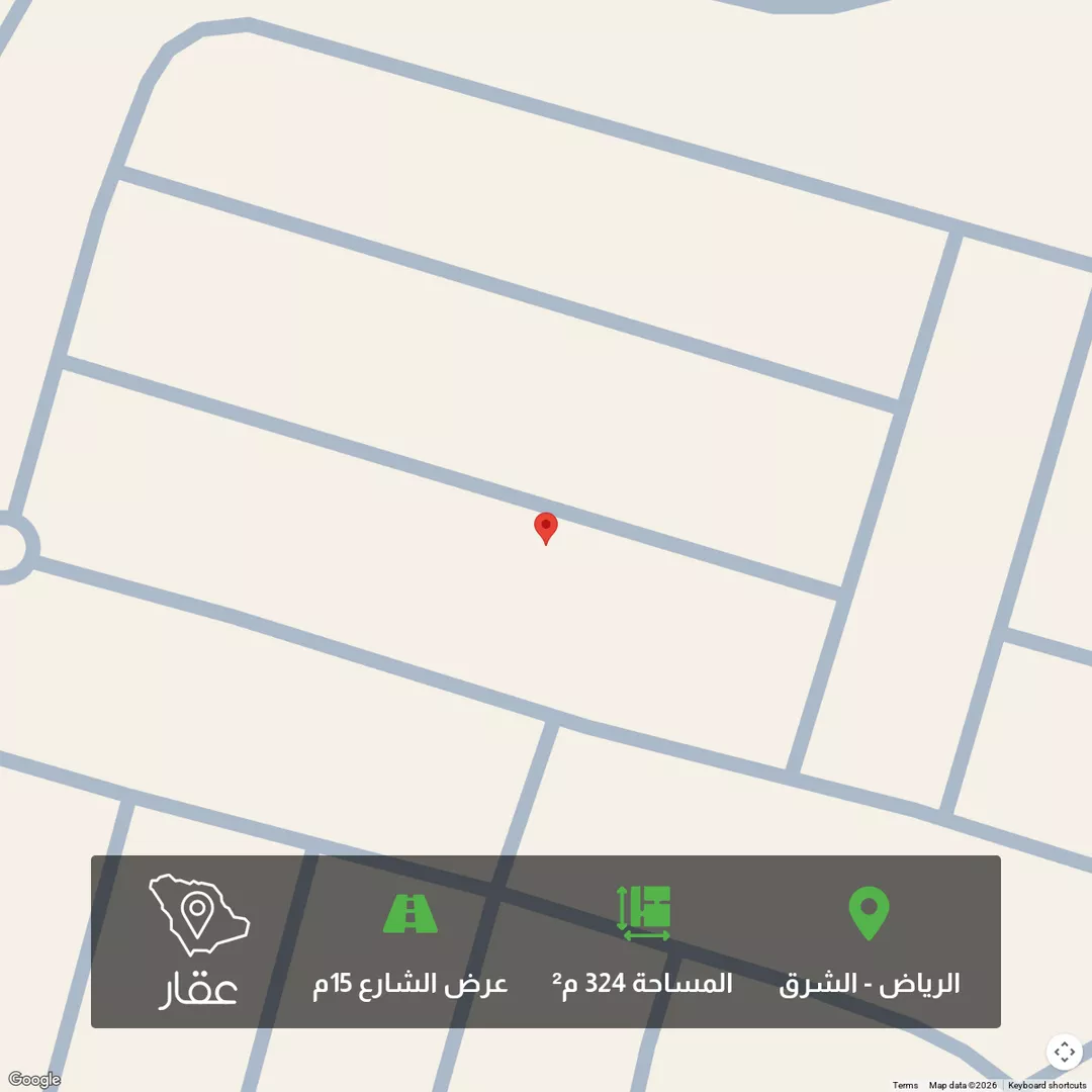 أرض للبيع في شارع أبي العز الحبشي, حي المرجان, مدينة الرياض, منطقة الرياض 1 صورة