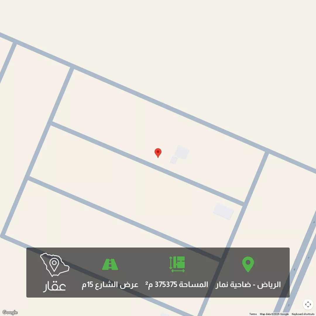 أرض للبيع في شارع جبل اجياد ، حي ضاحية نمار ، الرياض ، منطقة الرياض 1 صورة