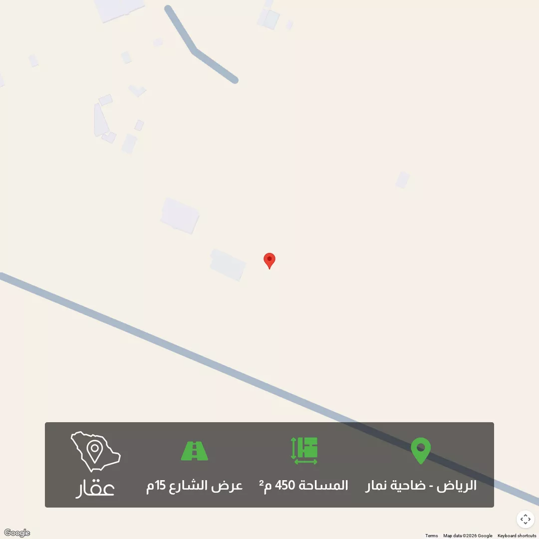 أرض للبيع في حي ضاحية نمار, مدينة الرياض, منطقة الرياض 1 صورة