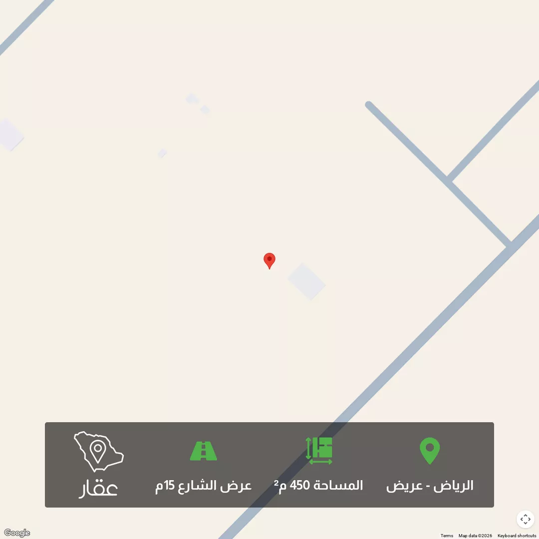 أرض للبيع في حي عريض, مدينة الرياض, منطقة الرياض 1 صورة