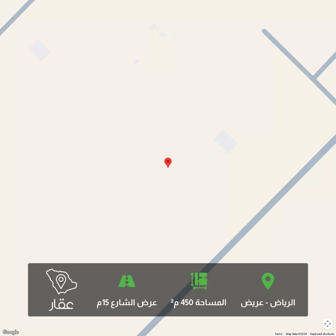 أرض للبيع في حي عريض, مدينة الرياض, منطقة الرياض 1 صورة