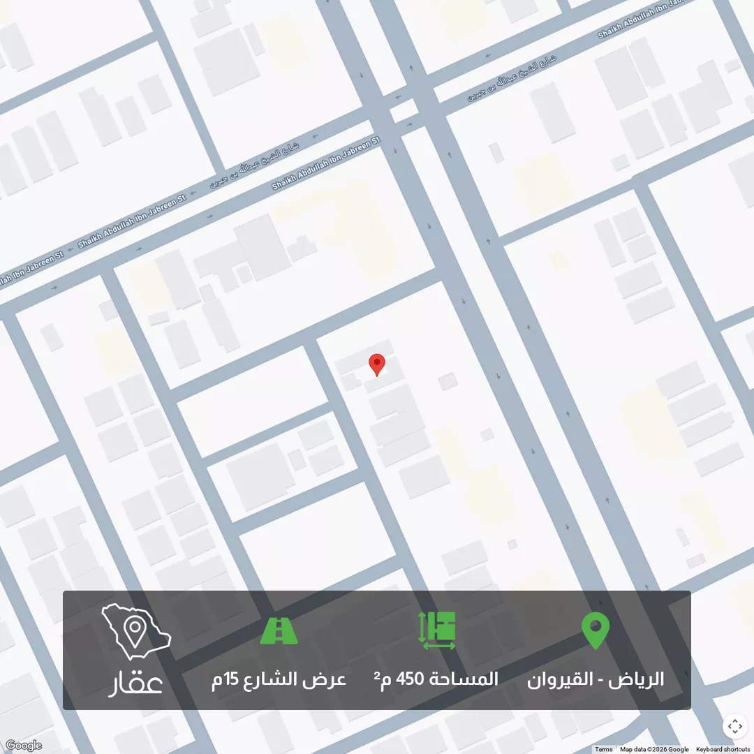 أرض للبيع في شارع أحمد مسيوي, حي القيروان, مدينة الرياض, منطقة الرياض 1 صورة