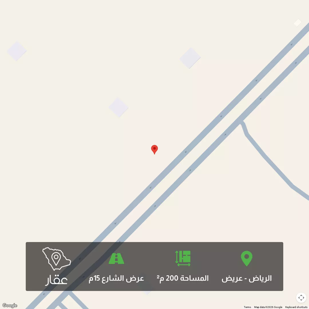 أرض للبيع في حي عريض, مدينة الرياض, منطقة الرياض 1 صورة