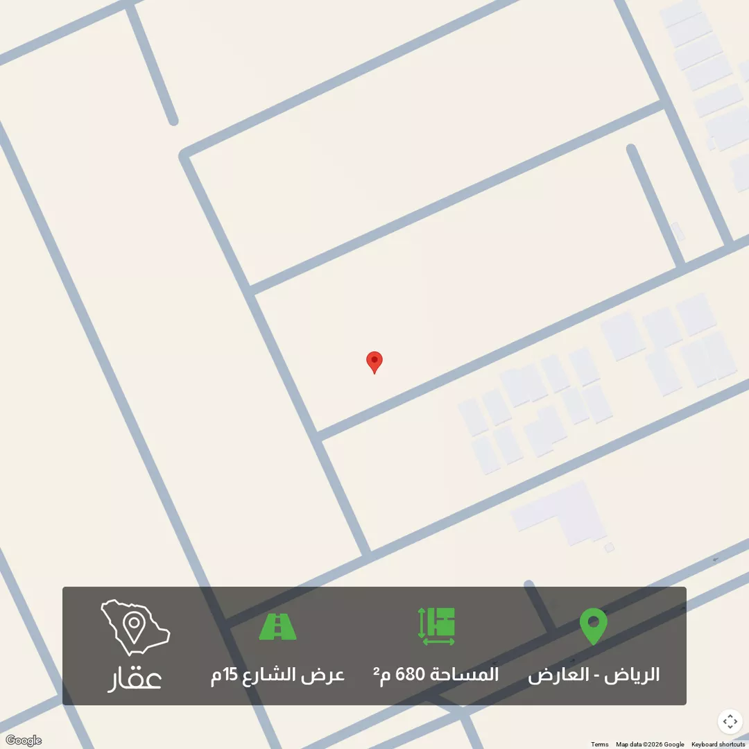 أرض للبيع في شارع حميري بن كراثة الربعي, حي العارض, مدينة الرياض, منطقة الرياض 1 صورة