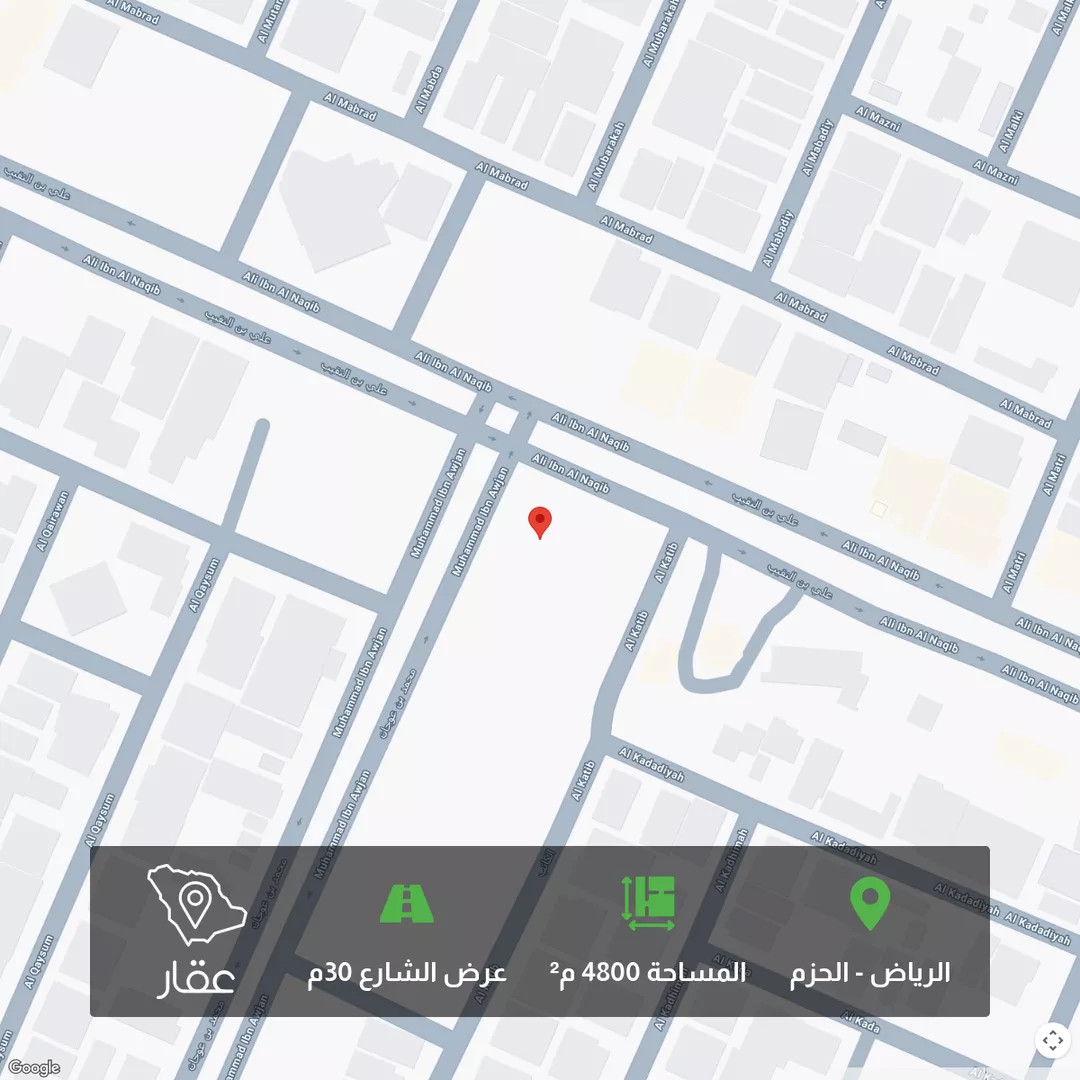 أرض للبيع في شارع محمد بن عوجان, حي الحزم, مدينة الرياض, منطقة الرياض 1 صورة