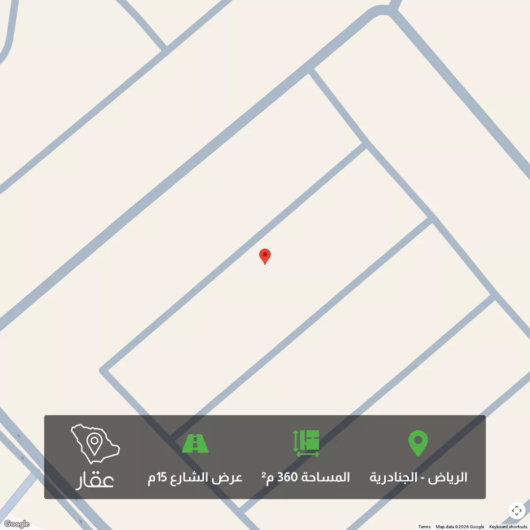 أرض للبيع في شارع 5140080, حي الجنادرية, مدينة الرياض, منطقة الرياض 1 صورة
