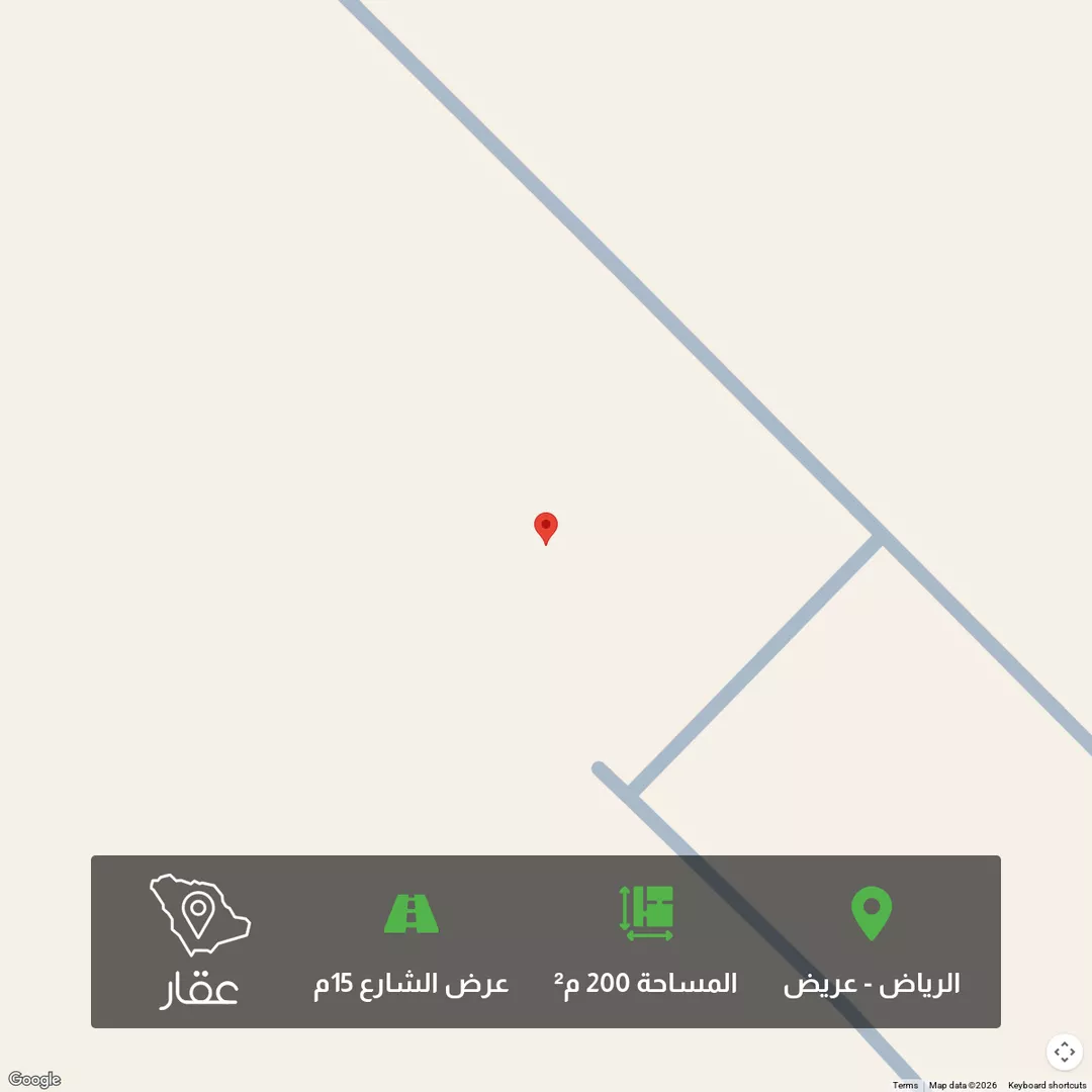 أرض للبيع في حي عريض, مدينة الرياض, منطقة الرياض 1 صورة