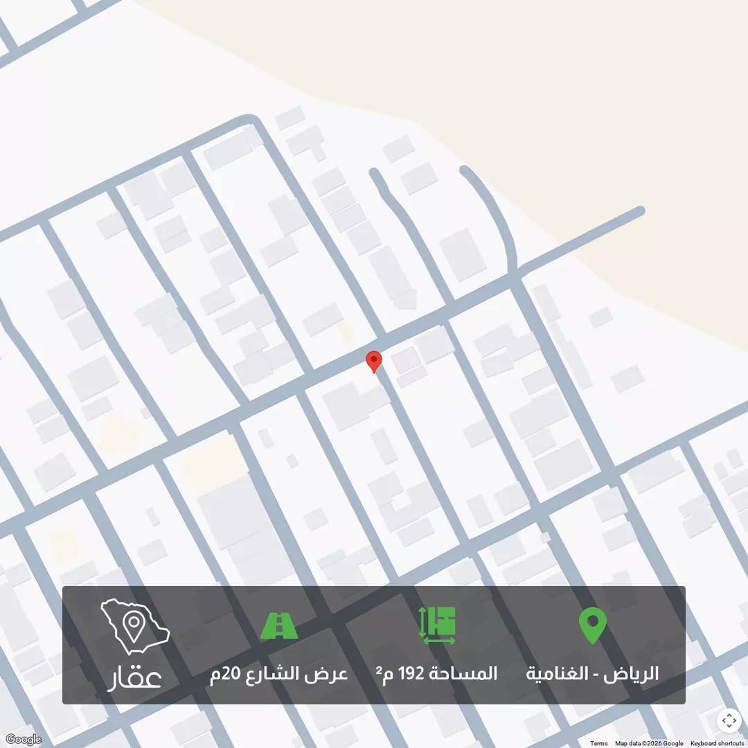 أرض للبيع في شارع التعاون, حي الغنامية, مدينة الرياض, منطقة الرياض 1 صورة