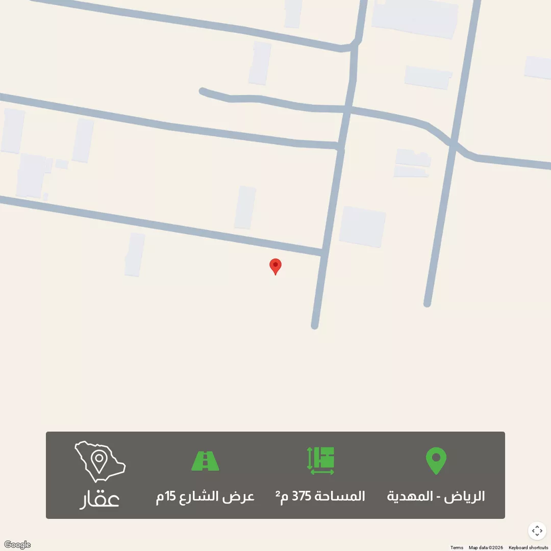 أرض للبيع في حي المهدية, مدينة الرياض, منطقة الرياض 1 صورة
