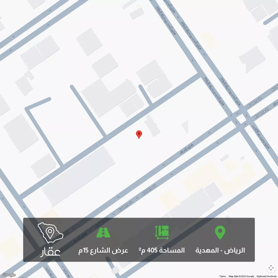 أرض للبيع في شارع سلمان بن أبي القاسم, حي المهدية, مدينة الرياض, منطقة الرياض 1 صورة