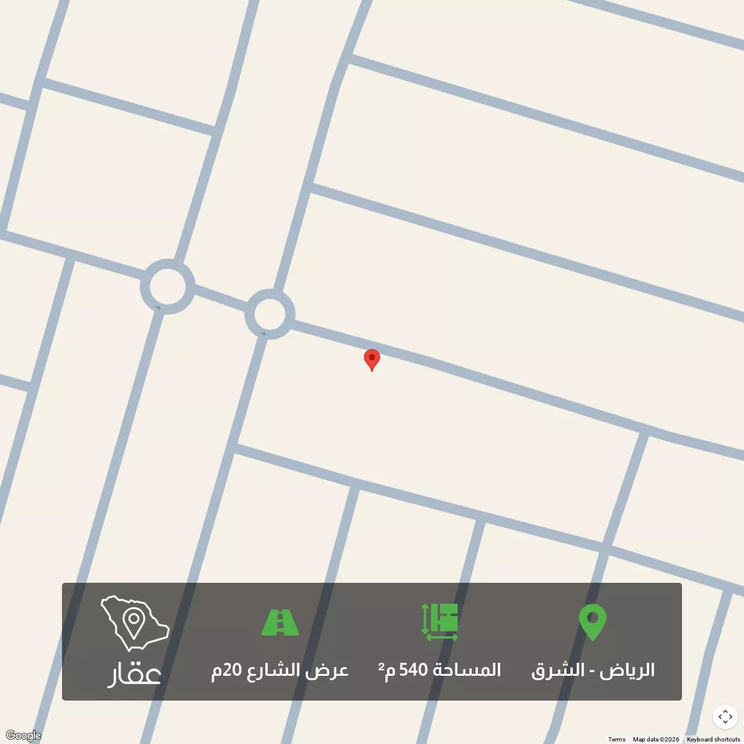 أرض للبيع في شارع إبراهيم الهروي, حي المرجان, مدينة الرياض, منطقة الرياض 1 صورة