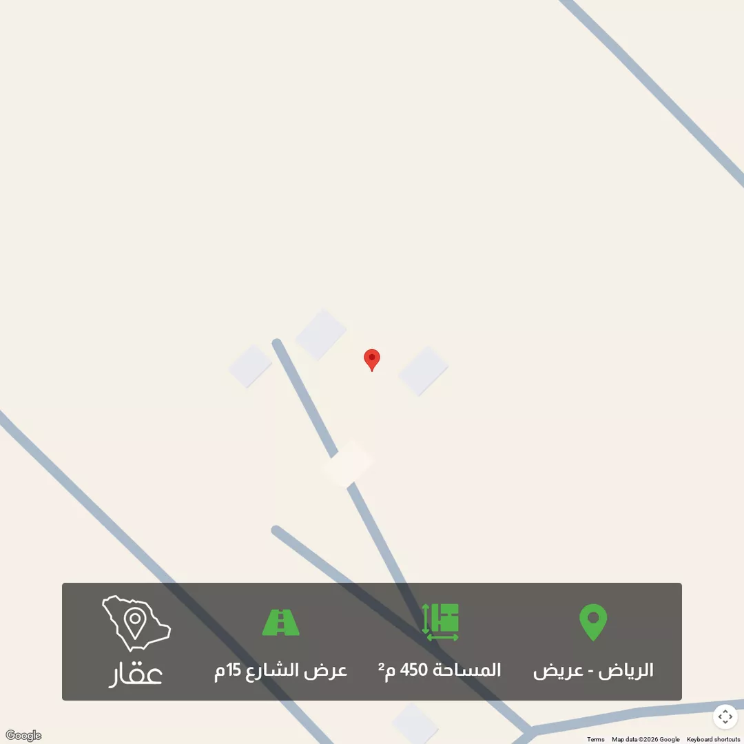 أرض للبيع في حي عريض, مدينة الرياض, منطقة الرياض 1 صورة