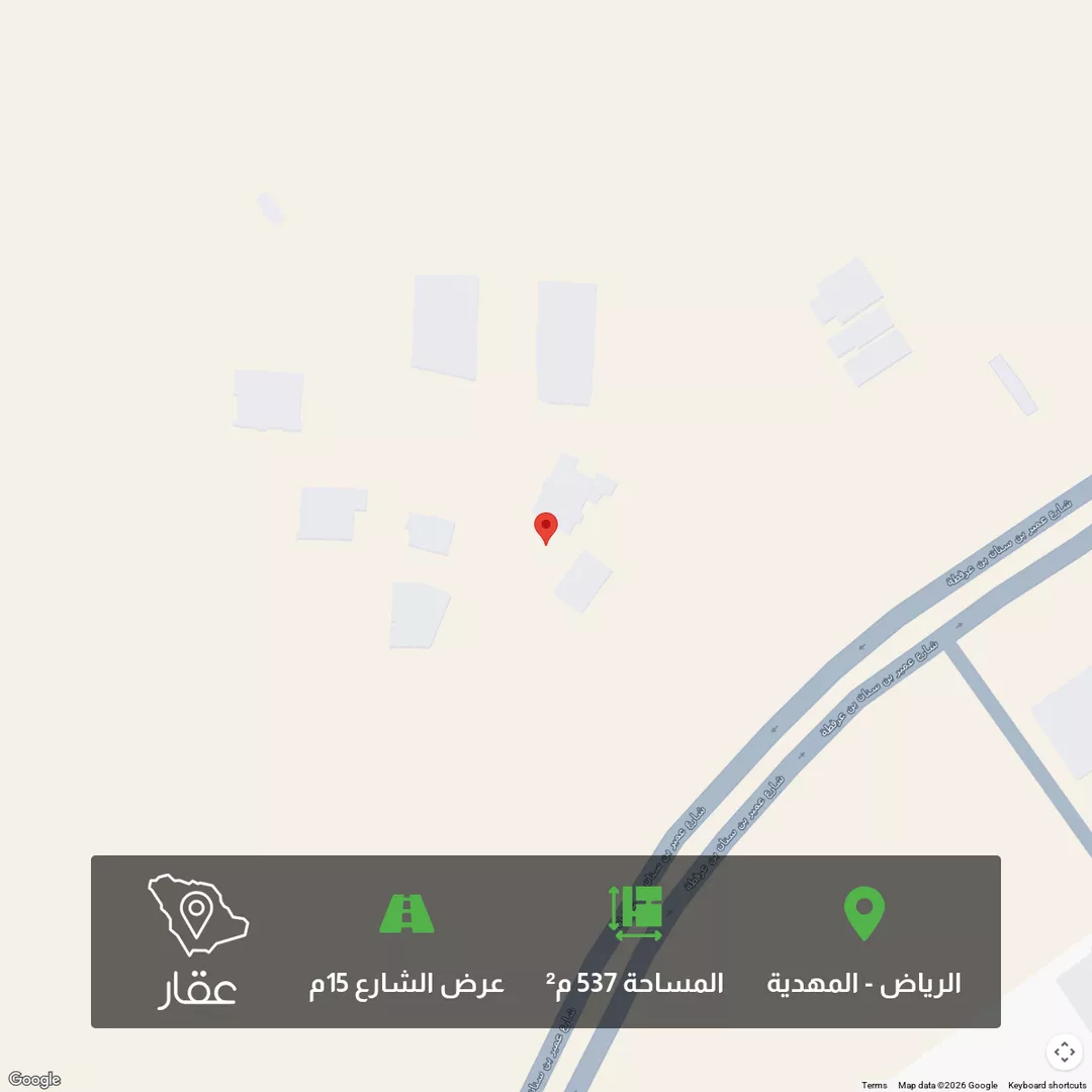 أرض للبيع في حي المهدية, مدينة الرياض, منطقة الرياض 1 صورة