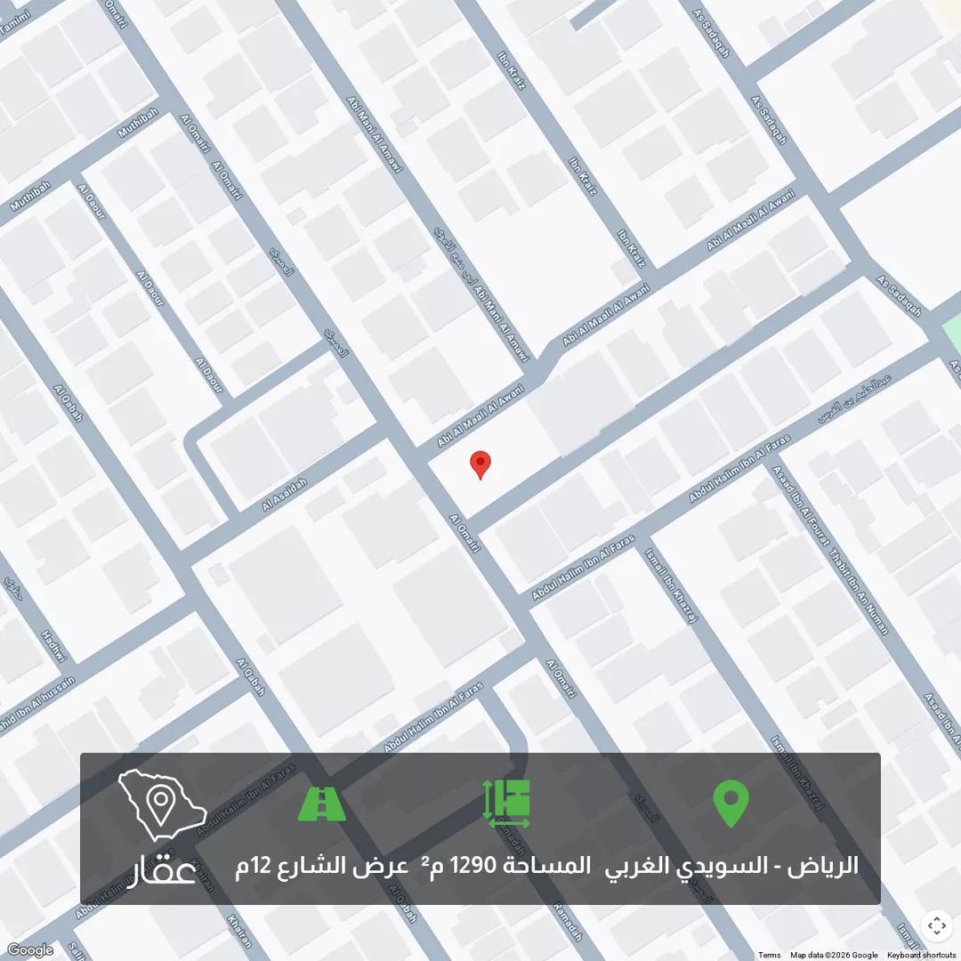 أرض للبيع في شارع العميري, حي السويدي الغربي, مدينة الرياض, منطقة الرياض 1 صورة