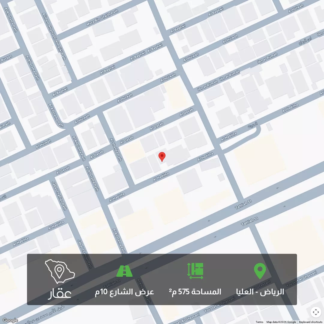 أرض للبيع في شارع الحديثة, حي العليا, مدينة الرياض, منطقة الرياض 1 صورة