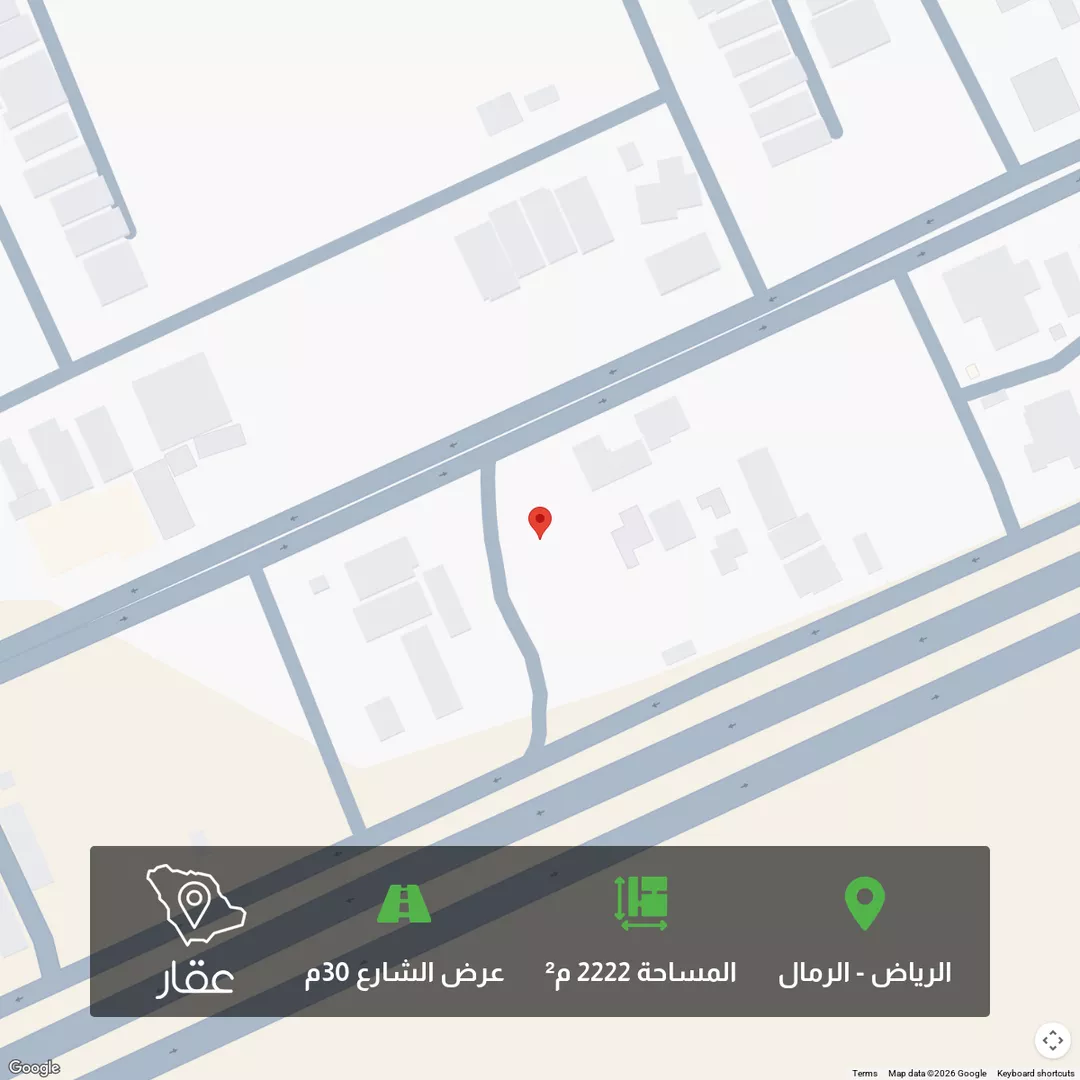 أرض للبيع في شارع طريق الامير محمد بن سلمان بن عبدالعزيز الفرعي, حي الرمال, مدينة الرياض, منطقة الرياض 1 صورة