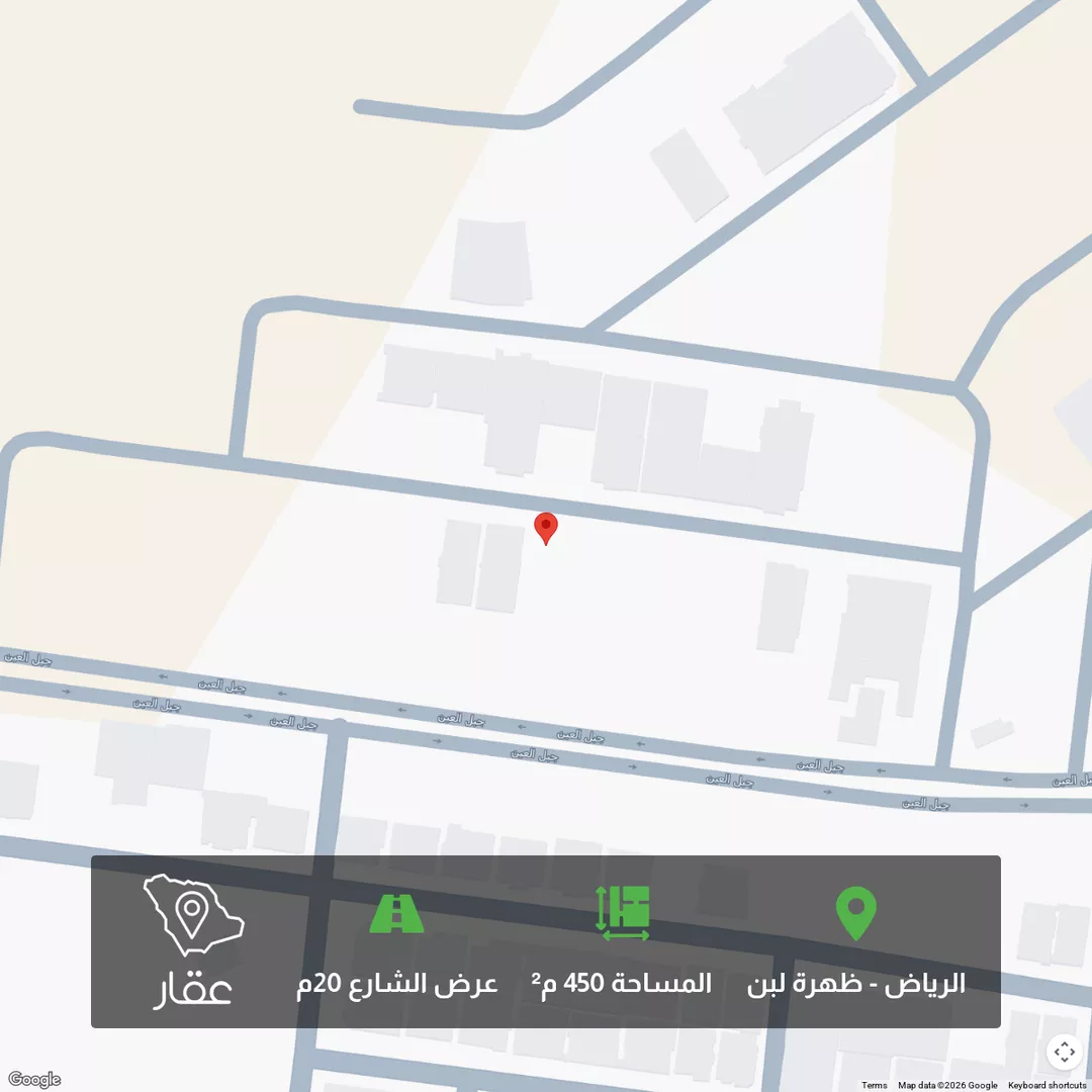 أرض للبيع في شارع رقم 158, حي ظهرة لبن, مدينة الرياض, منطقة الرياض 1 صورة