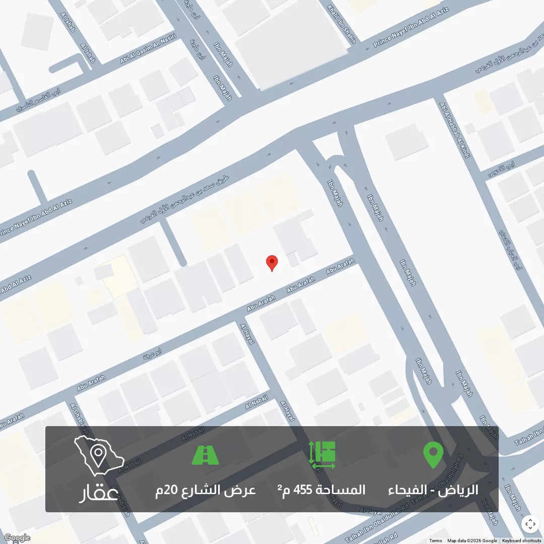 أرض للبيع في شارع بوعرفة, حي الفيحاء, مدينة الرياض, منطقة الرياض 1 صورة