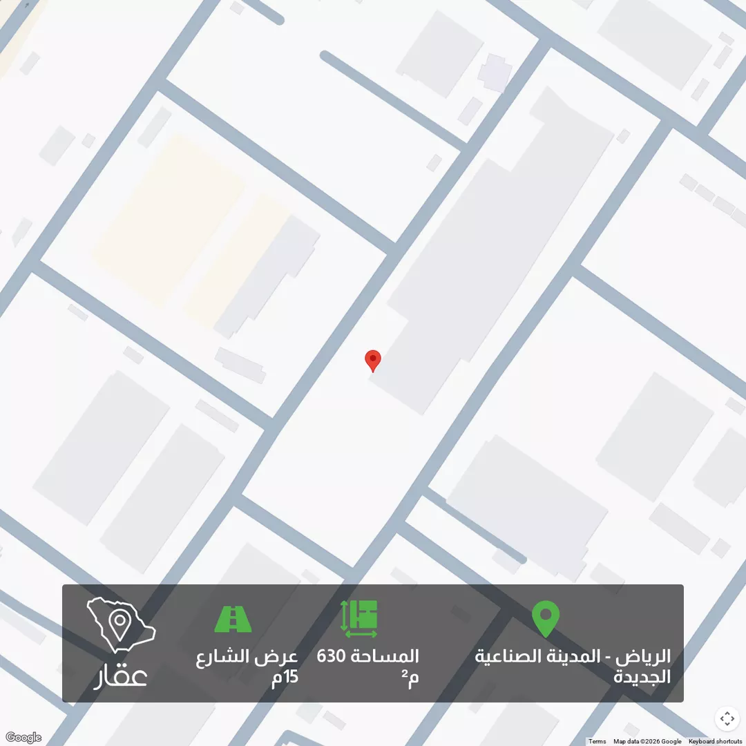 أرض للبيع في حي المدينة الصناعية الجديدة, مدينة الرياض, منطقة الرياض 1 صورة