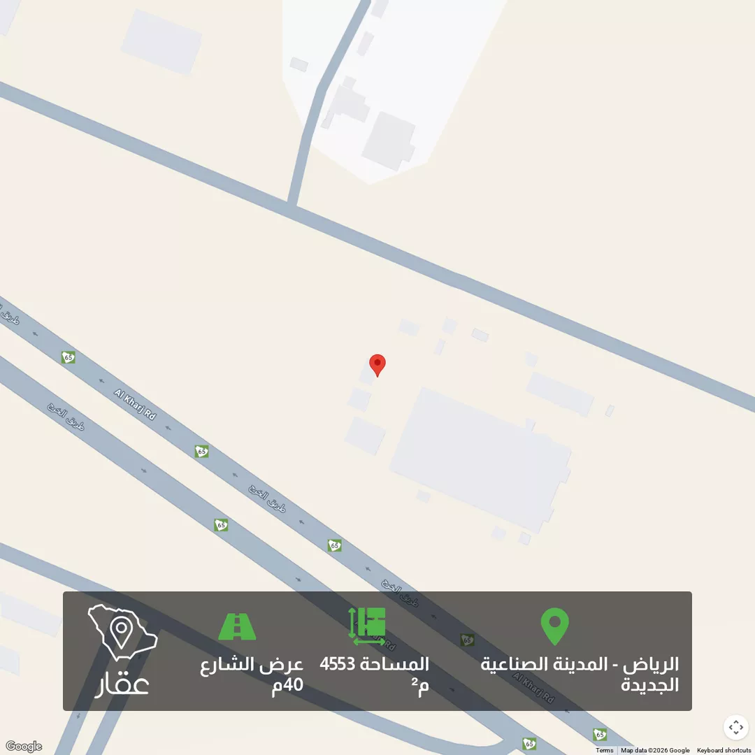 أرض للبيع في شارع الخرج القديم, حي المدينة الصناعية الجديدة, مدينة الرياض, منطقة الرياض 1 صورة