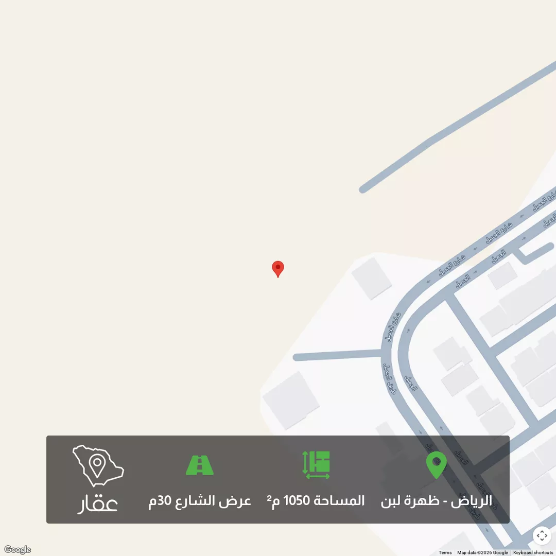 أرض للبيع في شارع الجود, حي ظهرة لبن, مدينة الرياض, منطقة الرياض 1 صورة