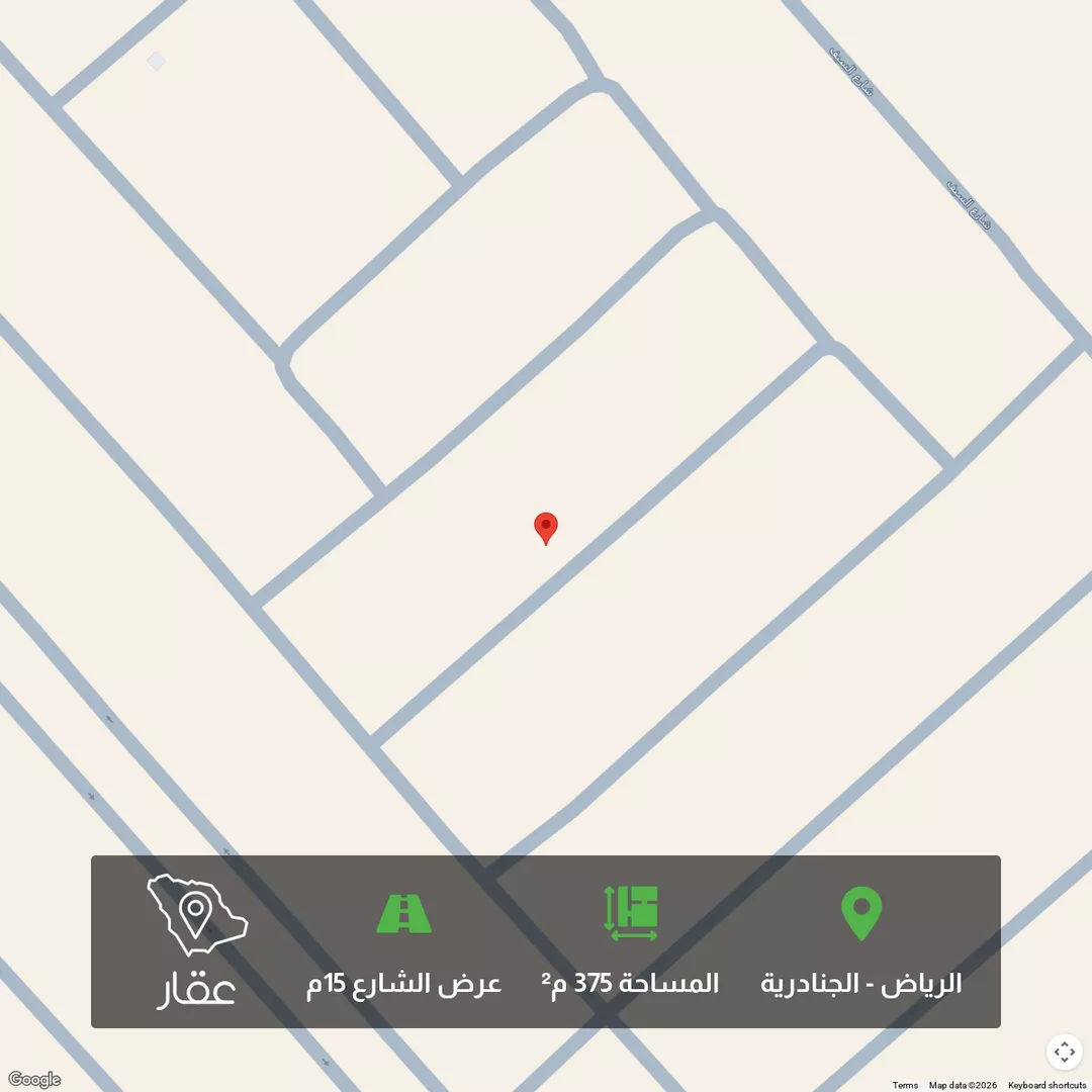 أرض للبيع في حي الجنادرية, مدينة الرياض, منطقة الرياض 1 صورة