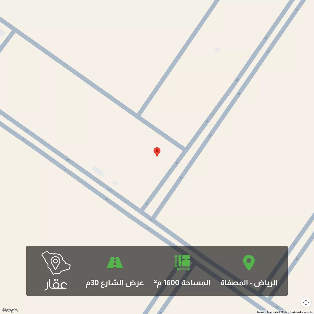 أرض للبيع في شارع ساريه, حي المصفاة, مدينة الرياض, منطقة الرياض 1 صورة