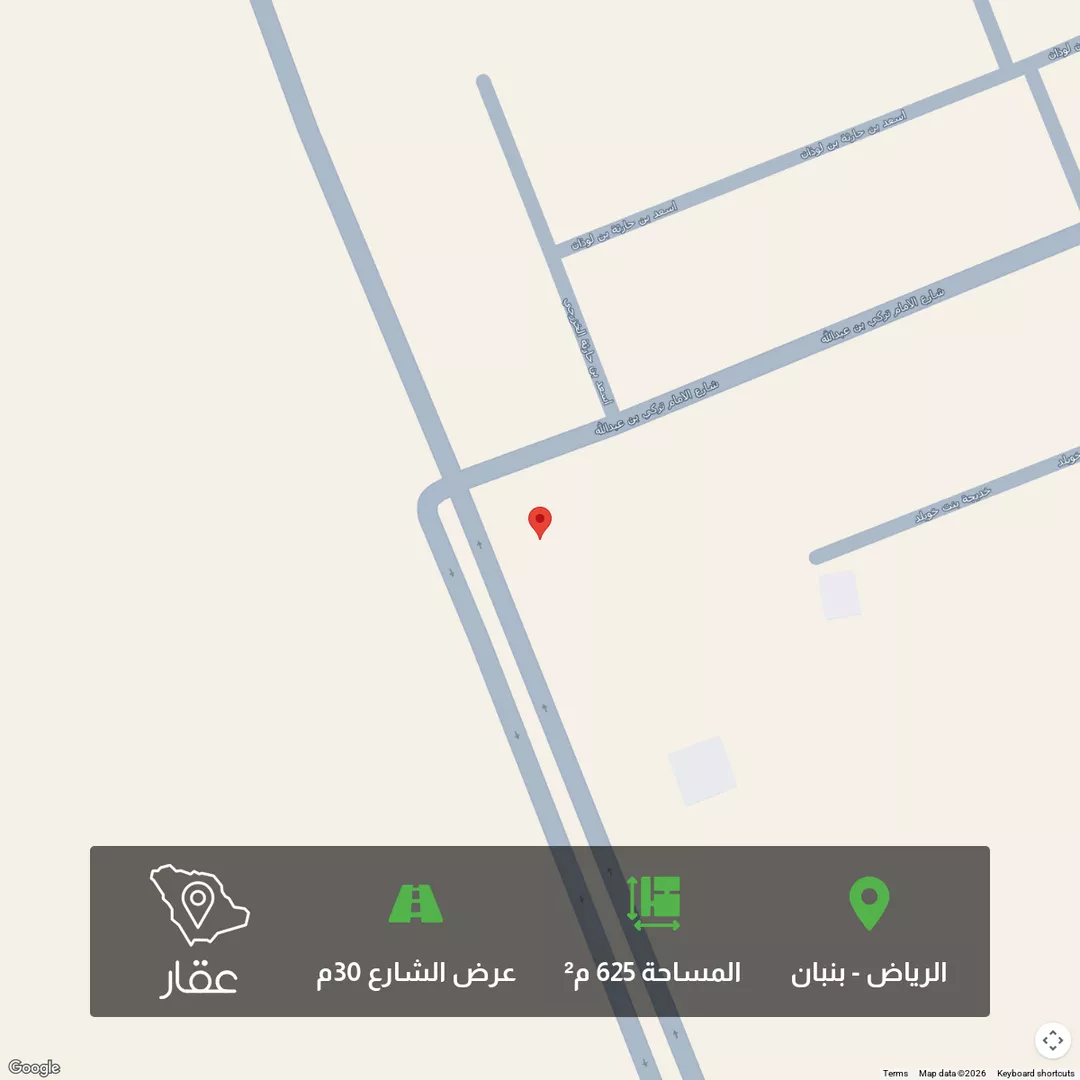 أرض للبيع في شارع اسعد بن حارثة الخزرجي, حي ملهم, مدينة ملهم, منطقة الرياض 1 صورة