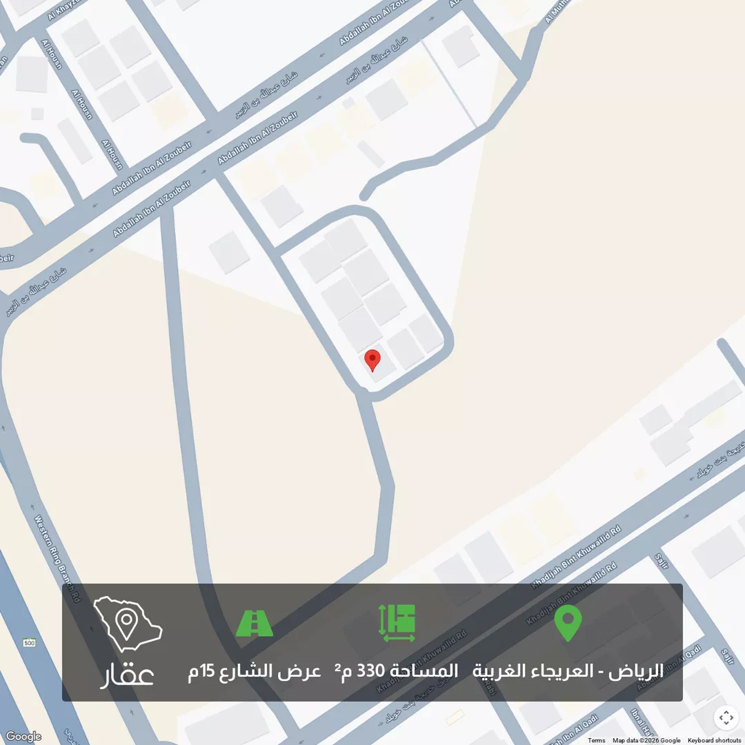 أرض للبيع في شارع سليمان الموصلي, حي العريجاء الغربي, مدينة الرياض, منطقة الرياض 1 صورة